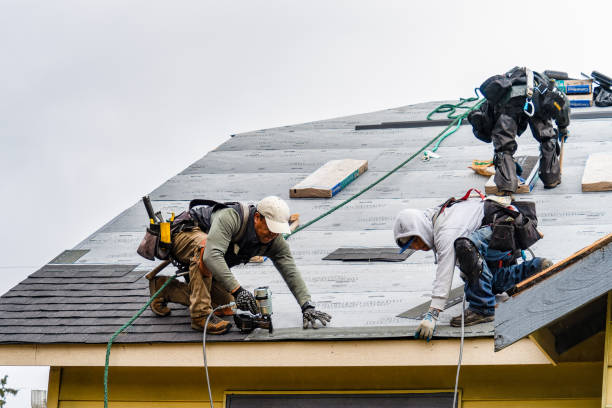 Professional Roof Installation technician working in Cleveland, NY